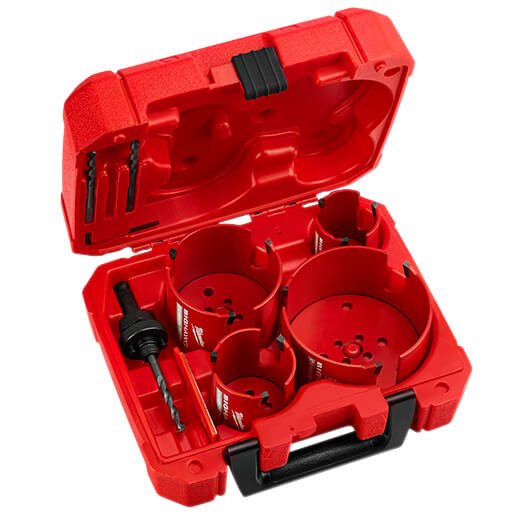 Milwaukee 49 - 56 - 9285 8 PC BIG HAWG™ Carbide Teeth Plumber's Hole Saw Kit - Lined Out Milwaukee 49 - 56 - 9285 8 PC BIG HAWG™ Carbide Teeth Plumber's Hole Saw KitDrill & Screwdriver Accessories