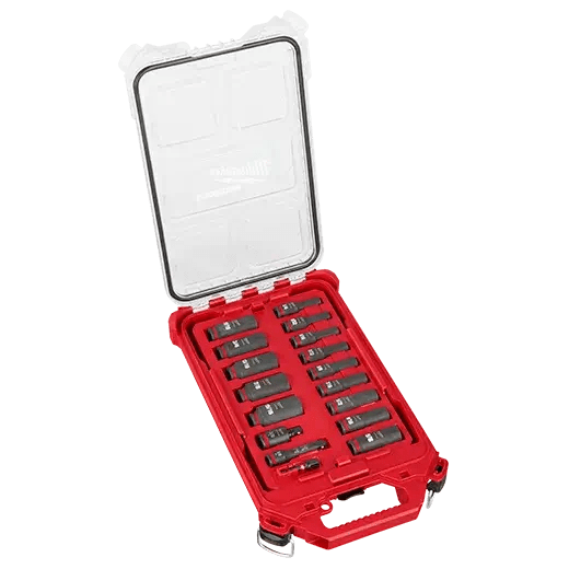 Milwaukee 49 - 66 - 6800 SHOCKWAVE Impact Duty™ Socket 3/8” Dr 17PC SAE PACKOUT Set - Lined Out Milwaukee 49 - 66 - 6800 SHOCKWAVE Impact Duty™ Socket 3/8” Dr 17PC SAE PACKOUT SetSocket Drivers