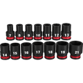 Milwaukee 49 - 66 - 7007 14PC SHOCKWAVE Impact Duty™ 3/8" Drive Metric Standard 6 Point Socket Set - Lined Out Milwaukee 49 - 66 - 7007 14PC SHOCKWAVE Impact Duty™ 3/8" Drive Metric Standard 6 Point Socket SetSocket Drivers