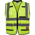 Milwaukee Class 2 High Visibility Yellow Performance Safety Vest - Lined Out Milwaukee Class 2 High Visibility Yellow Performance Safety VestWork Safety Protective Gear