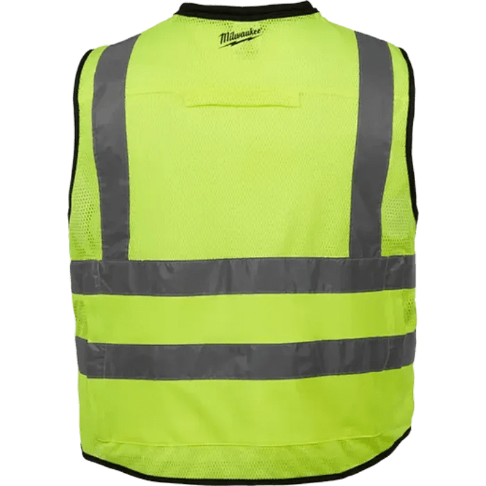 Milwaukee Class 2 High Visibility Yellow Performance Safety Vest - Lined Out Milwaukee Class 2 High Visibility Yellow Performance Safety VestWork Safety Protective Gear