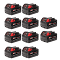 Milwaukee Extended Life 5.0a (10 pack) - (88 - 48111851) - Lined Out Milwaukee Extended Life 5.0a (10 pack) - (88 - 48111851)Battery
