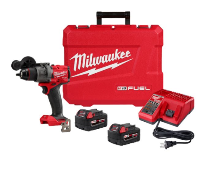 Milwaukee Fuel 1/2" Hammer Drill Kit - 2904 - 22 - Lined Out Milwaukee Fuel 1/2" Hammer Drill Kit - 2904 - 22HAMMER DRILLS