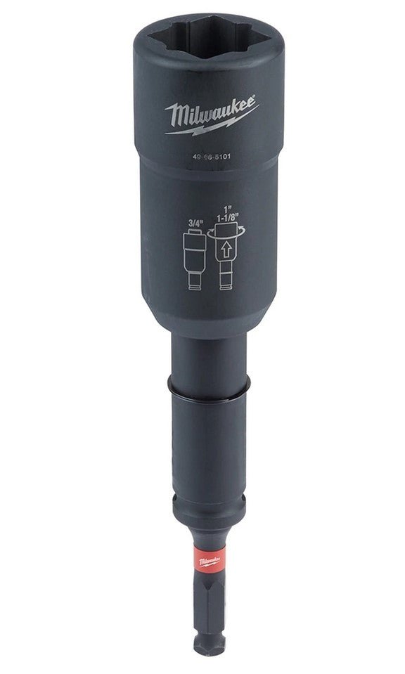 Milwaukee Linemans 3 in 1 Distribution Utility Impact Socket - (88 - 49665101) - Lined Out Milwaukee Linemans 3 in 1 Distribution Utility Impact Socket - (88 - 49665101)Impact Socket