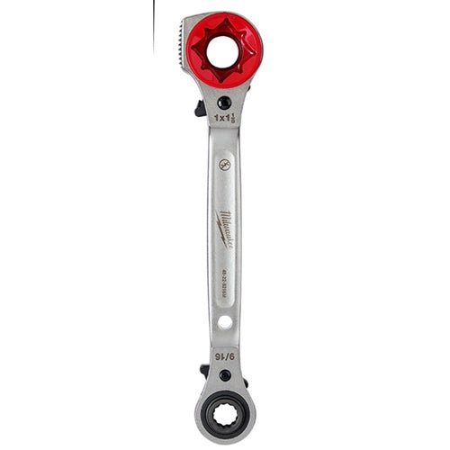 Milwaukee Linemans 5 - in - 1 Ratcheting Wrench w/ Milled Face - 48 - 22 - 9216M - Lined Out Milwaukee Linemans 5 - in - 1 Ratcheting Wrench w/ Milled Face - 48 - 22 - 9216MWrenches