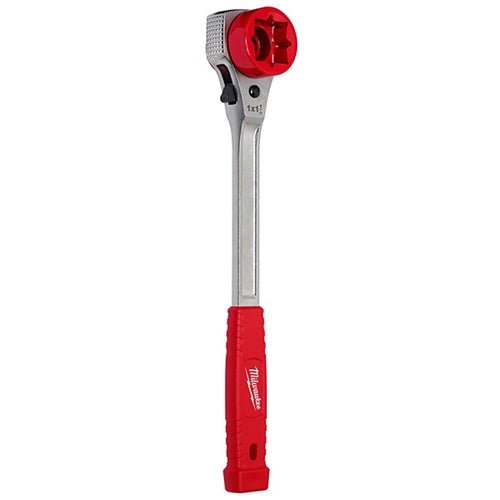 Milwaukee Lineman’s Ratcheting Wrench w/ Milled Face - 48 - 22 - 9213M - Lined Out Milwaukee Lineman’s Ratcheting Wrench w/ Milled Face - 48 - 22 - 9213MWrenches