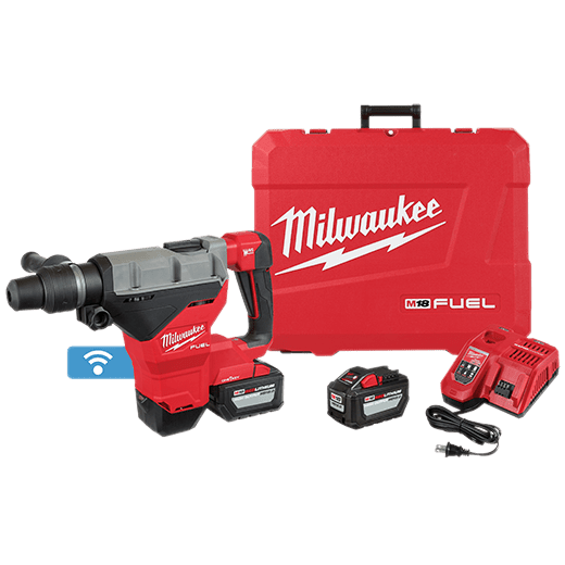 Milwaukee m18 fuel 1 - 3/4" sds max rotary hammer one key kit 2 - battery - 2718 - 22HD - Lined Out Milwaukee m18 fuel 1 - 3/4" sds max rotary hammer one key kit 2 - battery - 2718 - 22HDRotary Hammer