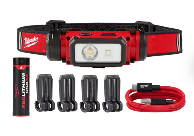 Milwaukee REDLITHIUM™ USB Hard Hat Headlamp - (89 - 2163 - 21) - Lined Out Milwaukee REDLITHIUM™ USB Hard Hat Headlamp - (89 - 2163 - 21)Head lamp