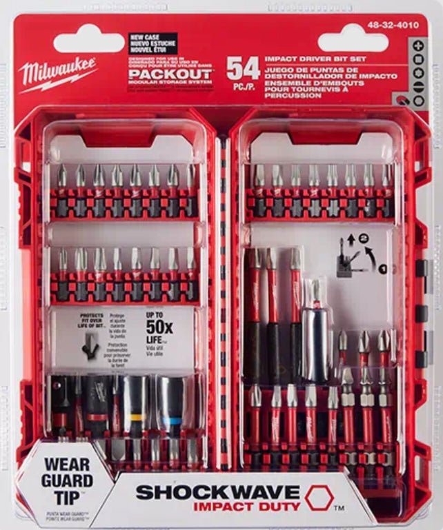 Milwaukee SHOCKWAVE Impact Duty™ Driver Bit Set - 54pc - 32 - 4010 - Lined Out Milwaukee SHOCKWAVE Impact Duty™ Driver Bit Set - 54pc - 32 - 4010Drill Bits & Accessories