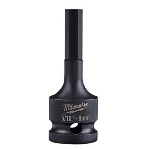Milwaukee Shockwave Linemans 1/2" Drive 5/16" - 8mm Hex Bit Socket - 49 - 66 - 5141 - Lined Out Milwaukee Shockwave Linemans 1/2" Drive 5/16" - 8mm Hex Bit Socket - 49 - 66 - 5141Sockets & Adapters