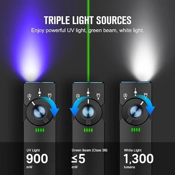 OLIGHT ARKFELDPRO3RBKCWV3 Arkfeld Pro Flat EDC Flashlight with LED Light UV and Laser - Black - Lined Out OLIGHT ARKFELDPRO3RBKCWV3 Arkfeld Pro Flat EDC Flashlight with LED Light UV and Laser - BlackFlashlights