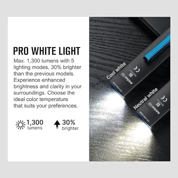 OLIGHT ARKFELDPRO3RBKCWV3 Arkfeld Pro Flat EDC Flashlight with LED Light UV and Laser - Black - Lined Out OLIGHT ARKFELDPRO3RBKCWV3 Arkfeld Pro Flat EDC Flashlight with LED Light UV and Laser - BlackFlashlights