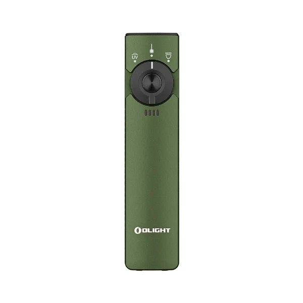 OLIGHT ARKFELDPRO3RODGV3 Arkfeld Pro Flat EDC Flashlight with LED Light UV and Laser - OD Green - Lined Out OLIGHT ARKFELDPRO3RODGV3 Arkfeld Pro Flat EDC Flashlight with LED Light UV and Laser - OD GreenFlashlights