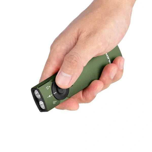 OLIGHT ARKFELDPRO3RODGV3 Arkfeld Pro Flat EDC Flashlight with LED Light UV and Laser - OD Green - Lined Out OLIGHT ARKFELDPRO3RODGV3 Arkfeld Pro Flat EDC Flashlight with LED Light UV and Laser - OD GreenFlashlights