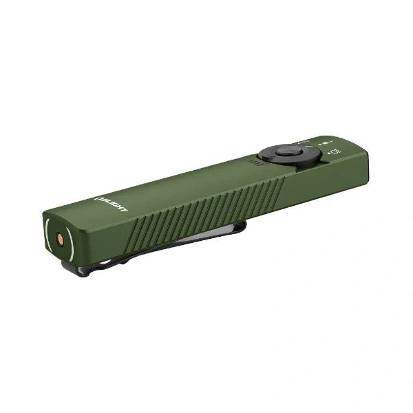 OLIGHT ARKFELDPRO3RODGV3 Arkfeld Pro Flat EDC Flashlight with LED Light UV and Laser - OD Green - Lined Out OLIGHT ARKFELDPRO3RODGV3 Arkfeld Pro Flat EDC Flashlight with LED Light UV and Laser - OD GreenFlashlights