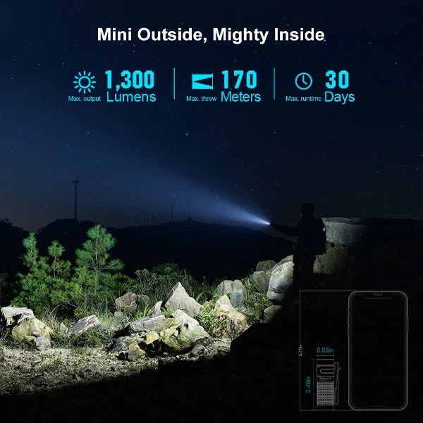 OLIGHT BATON4KITBK Baton 4 Powerful EDC Flashlight 1300 Lumens - Black - Premium (With Charging Case) - Lined Out OLIGHT BATON4KITBK Baton 4 Powerful EDC Flashlight 1300 Lumens - Black - Premium (With Charging Case)Flashlights