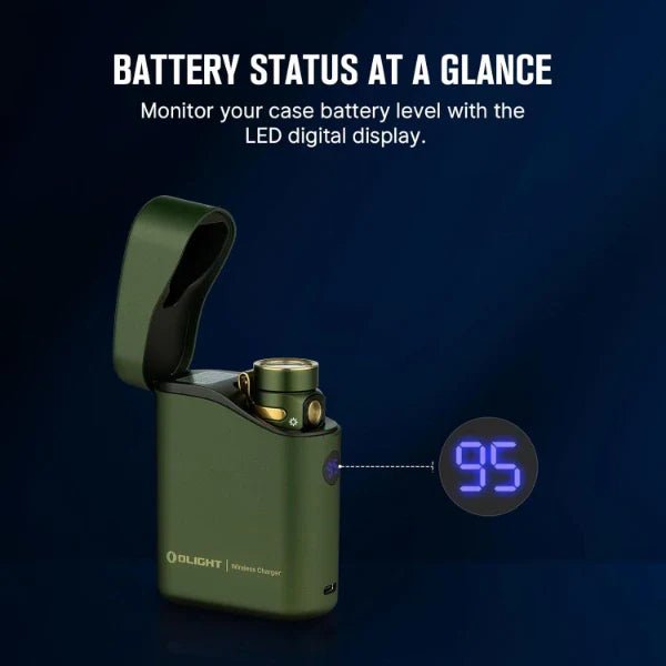 OLIGHT BATON4KITODG Baton 4 Powerful EDC Flashlight 1300 Lumens - OD Green - Premium (With Charging Case) - Lined Out OLIGHT BATON4KITODG Baton 4 Powerful EDC Flashlight 1300 Lumens - OD Green - Premium (With Charging Case)Flashlights