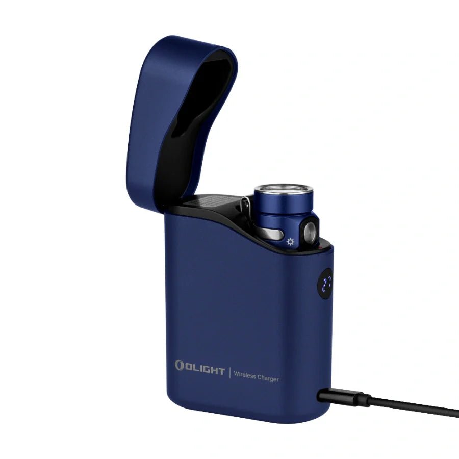 OLIGHT BATON4KITRGBU Baton 4 Powerful EDC Flashlight 1300 Lumens - Regal Blue - Premium (With Charging Case) - Lined Out OLIGHT BATON4KITRGBU Baton 4 Powerful EDC Flashlight 1300 Lumens - Regal Blue - Premium (With Charging Case)Flashlights
