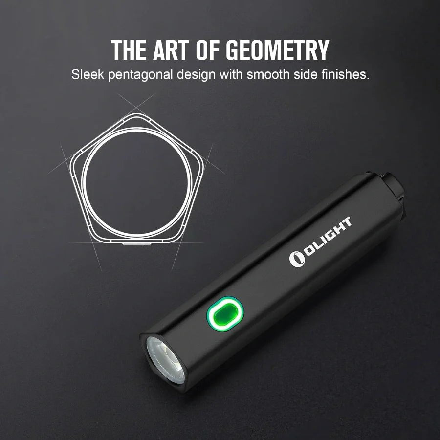 OLIGHT DIFFUSEBK Diffuse 700 Lumens EDC Pocket Flashlight - Black - Lined Out OLIGHT DIFFUSEBK Diffuse 700 Lumens EDC Pocket Flashlight - BlackFlashlights