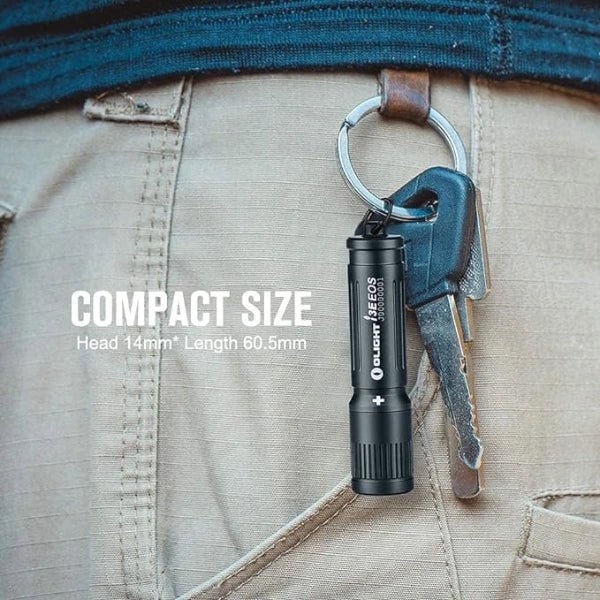 OLIGHT I3EBK i3E EOS Keychain Flashlight - Black - Lined Out OLIGHT I3EBK i3E EOS Keychain Flashlight - BlackFlashlights