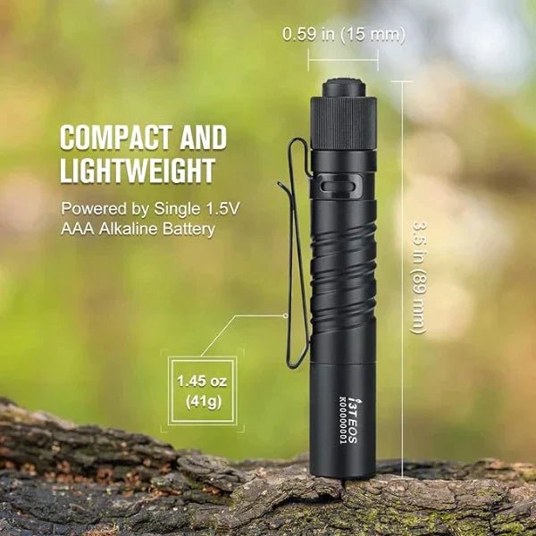 OLIGHT I3TDT1 i3T EOS Small Flashlight - Desert Tan - Lined Out OLIGHT I3TDT1 i3T EOS Small Flashlight - Desert TanFlashlights