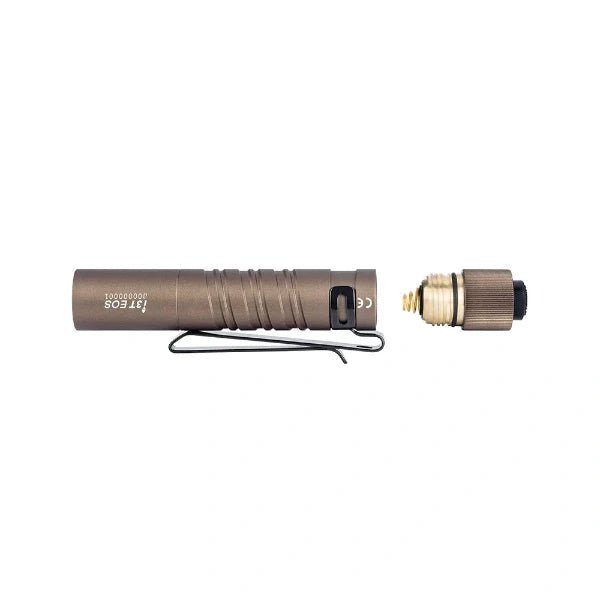 OLIGHT I3TDT1 i3T EOS Small Flashlight - Desert Tan - Lined Out OLIGHT I3TDT1 i3T EOS Small Flashlight - Desert TanFlashlights
