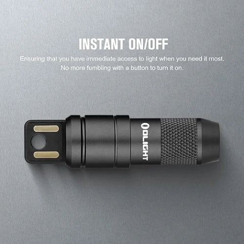 OLIGHT IMINI2BK imini 2 Rechargeable Mini Flashlight - Black - Lined Out OLIGHT IMINI2BK imini 2 Rechargeable Mini Flashlight - BlackFlashlights