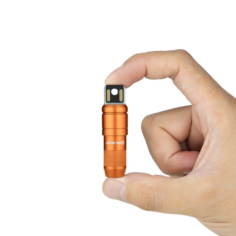 OLIGHT IMINI2OG imini 2 Rechargeable Mini Flashlight - Orange - Lined Out OLIGHT IMINI2OG imini 2 Rechargeable Mini Flashlight - OrangeFlashlights