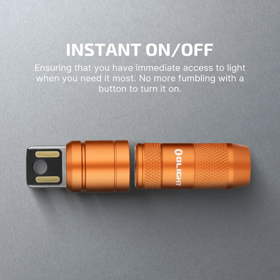 OLIGHT IMINI2OG imini 2 Rechargeable Mini Flashlight - Orange - Lined Out OLIGHT IMINI2OG imini 2 Rechargeable Mini Flashlight - OrangeFlashlights