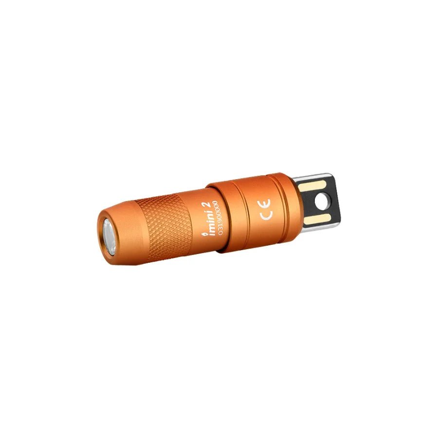 OLIGHT IMINI2OG imini 2 Rechargeable Mini Flashlight - Orange - Lined Out OLIGHT IMINI2OG imini 2 Rechargeable Mini Flashlight - OrangeFlashlights