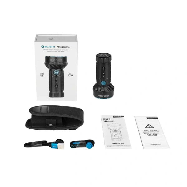 OLIGHT MARAUDERMINIBK Marauder Mini Powerful LED Flashlight With RGB - Lined Out OLIGHT MARAUDERMINIBK Marauder Mini Powerful LED Flashlight With RGBFlashlights