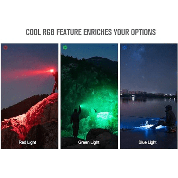 OLIGHT MARAUDERMINIBK Marauder Mini Powerful LED Flashlight With RGB - Lined Out OLIGHT MARAUDERMINIBK Marauder Mini Powerful LED Flashlight With RGBFlashlights