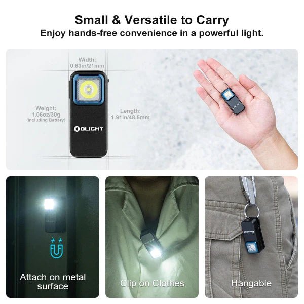 OLIGHT OCLIPBK Oclip Clip Light with White and Red Light - Black - Lined Out OLIGHT OCLIPBK Oclip Clip Light with White and Red Light - BlackFlashlights