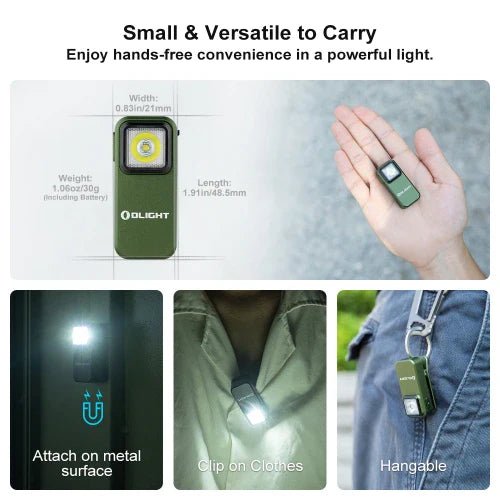OLIGHT OCLIPODG Oclip Clip Light with White and Red Light - OD Green - Lined Out OLIGHT OCLIPODG Oclip Clip Light with White and Red Light - OD GreenFlashlights