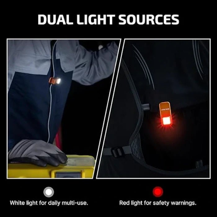 OLIGHT OCLIPOG Oclip Clip Light with White and Red Light - Orange - Lined Out OLIGHT OCLIPOG Oclip Clip Light with White and Red Light - OrangeFlashlights
