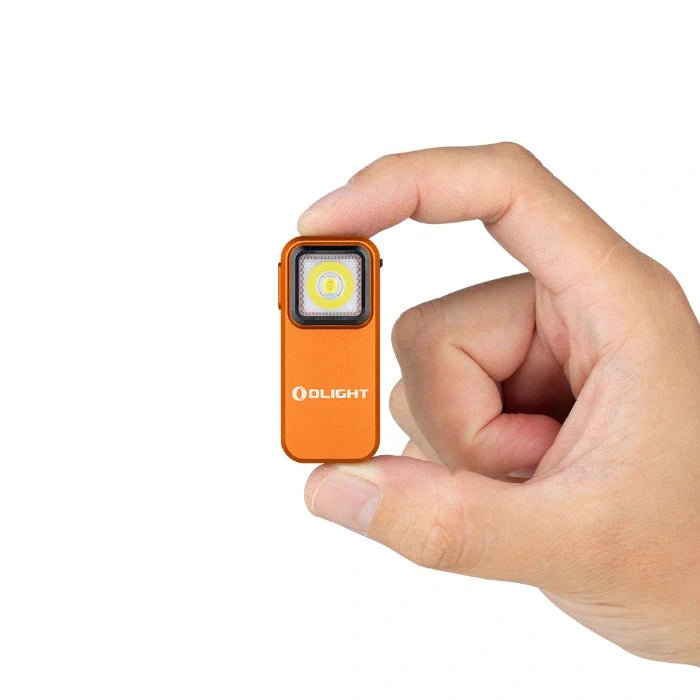 OLIGHT OCLIPOG Oclip Clip Light with White and Red Light - Orange - Lined Out OLIGHT OCLIPOG Oclip Clip Light with White and Red Light - OrangeFlashlights