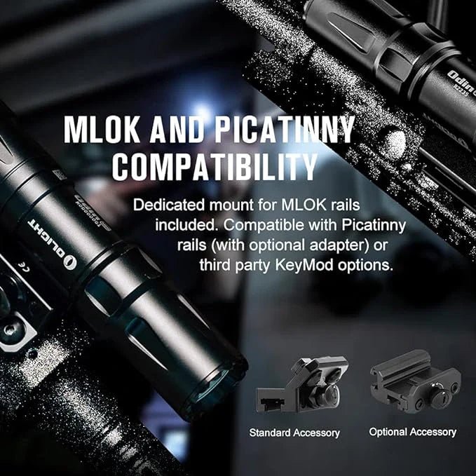 OLIGHT ODINMINIBK Odin Mini Tactical Flashlight - Lined Out OLIGHT ODINMINIBK Odin Mini Tactical FlashlightFlashlights
