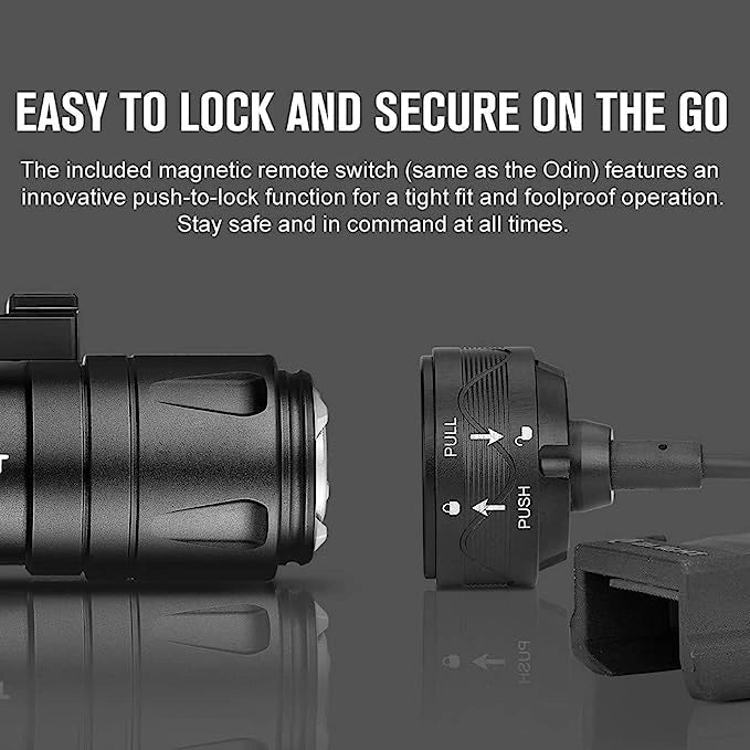 OLIGHT ODINMINIBK Odin Mini Tactical Flashlight - Lined Out OLIGHT ODINMINIBK Odin Mini Tactical FlashlightFlashlights
