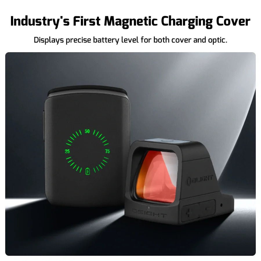 OLIGHT OSIGHTGN Osight 3 MOA with Magnetic Charging Cover - Green 3 MOA Dot - Black - Lined Out OLIGHT OSIGHTGN Osight 3 MOA with Magnetic Charging Cover - Green 3 MOA Dot - BlackFlashlights