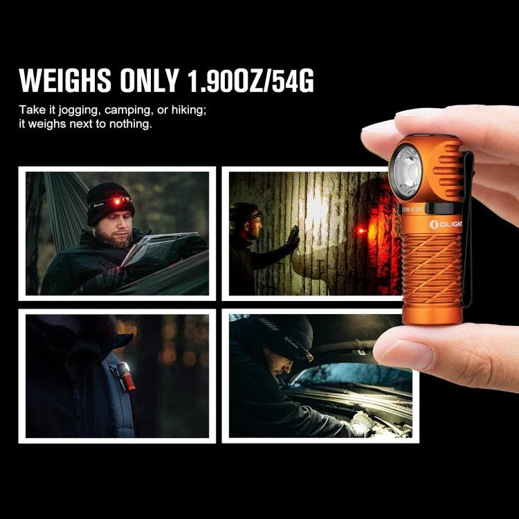 OLIGHT PERUN2MINIOG Perun 2 Mini LED Rechargeable Headlamp - Orange - Lined Out OLIGHT PERUN2MINIOG Perun 2 Mini LED Rechargeable Headlamp - OrangeHeadlamps