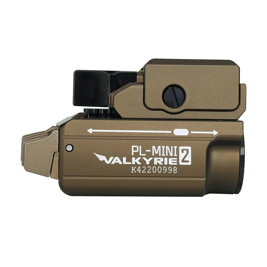 OLIGHT PLMINI2DT PL - MINI 2 Valkyrie Tactical Light - Desert Tan - Lined Out OLIGHT PLMINI2DT PL - MINI 2 Valkyrie Tactical Light - Desert TanFlashlights
