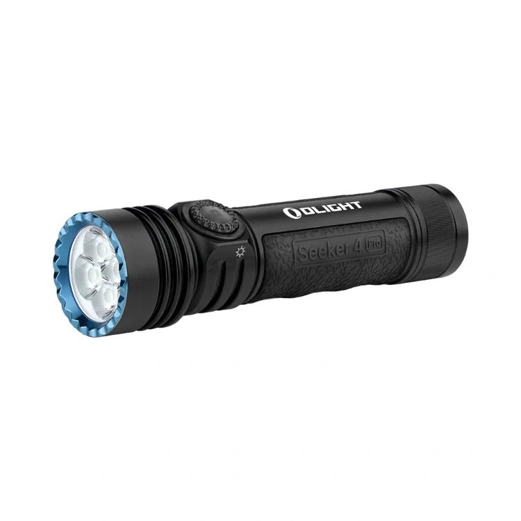 OLIGHT SEEKER4PROMTBKCW Seeker 4 Pro High Power Flashlight - Matte Black CW(5700~7000K) - Lined Out OLIGHT SEEKER4PROMTBKCW Seeker 4 Pro High Power Flashlight - Matte Black CW(5700~7000K)Flashlights