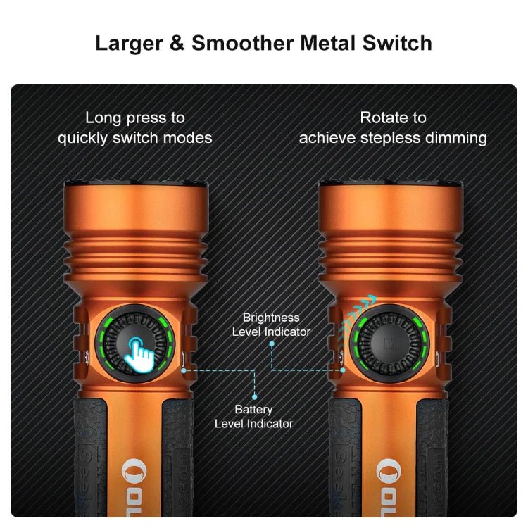 OLIGHT SEEKER4PROOG Seeker 4 Pro High Power Flashlight - Orange CW(5700~7000K) - Lined Out OLIGHT SEEKER4PROOG Seeker 4 Pro High Power Flashlight - Orange CW(5700~7000K)Flashlights