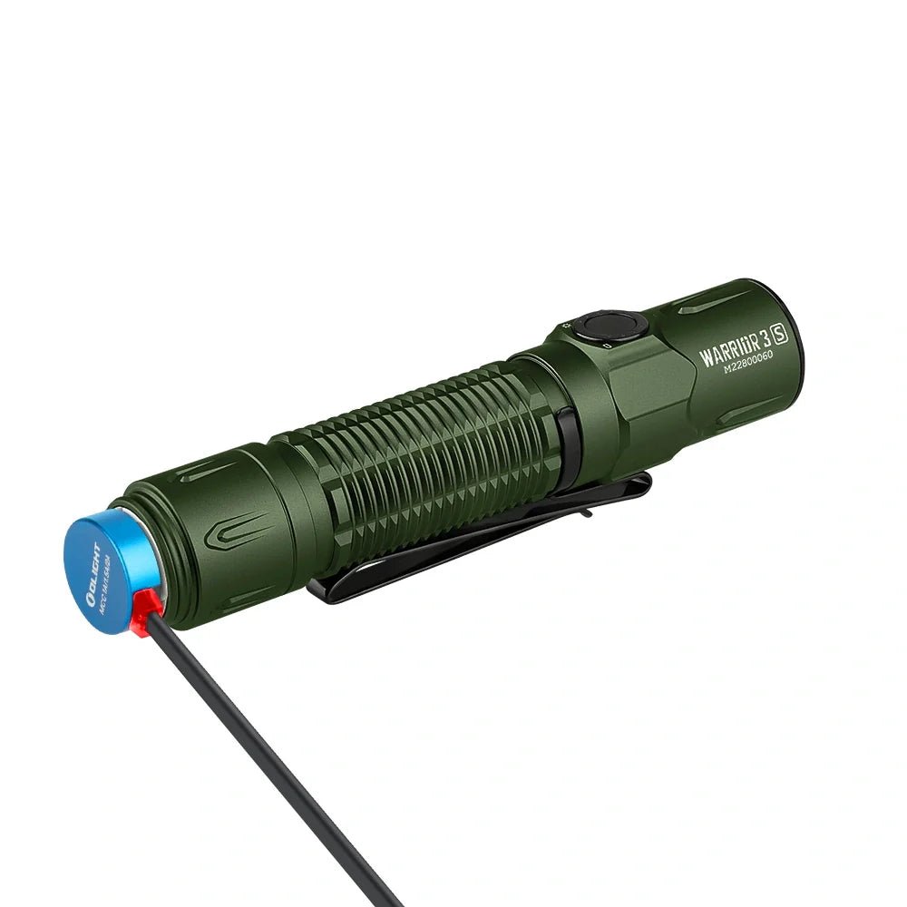 OLIGHT WARRIOR3SODG Warrior 3S High Beam Tactical Flashlight - OD Green - Lined Out OLIGHT WARRIOR3SODG Warrior 3S High Beam Tactical Flashlight - OD GreenFlashlights
