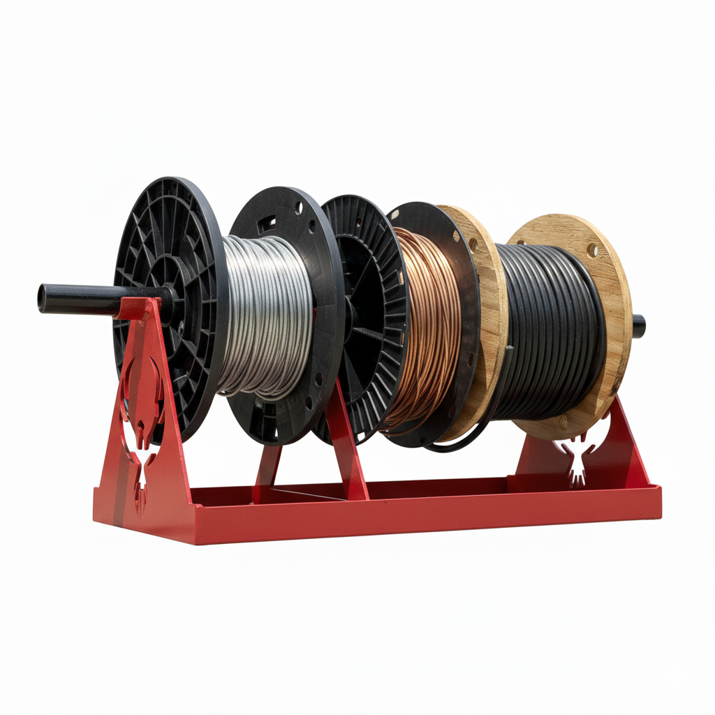 Wire Line Guide Rack Hardline Wire Rack – Wire Spool Holder for Linemen & Electricians ...