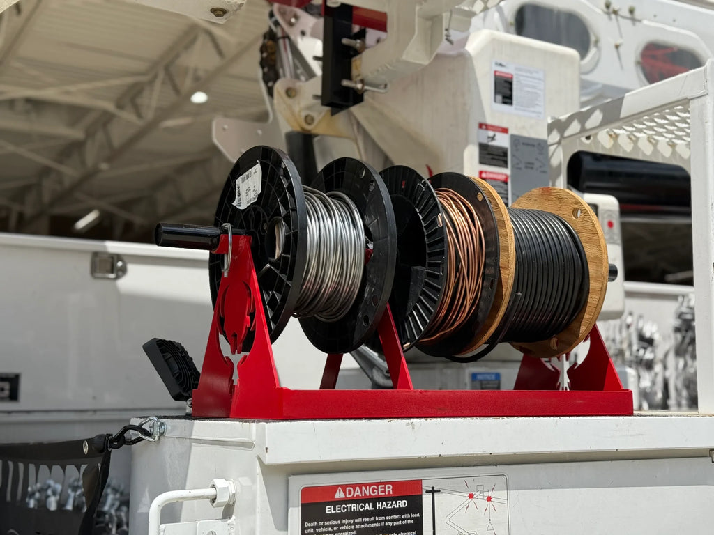 Hardline Wire Rack – Wire Spool Holder for Linemen & Electricians