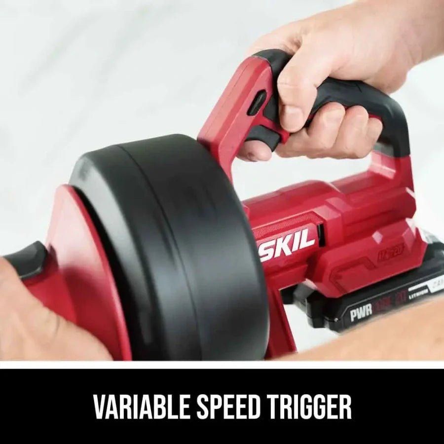 SKIL AU0225D - 11 Power Snake Drain Cleaner 12V Kit - Lined Out SKIL AU0225D - 11 Power Snake Drain Cleaner 12V KitDrain Openers
