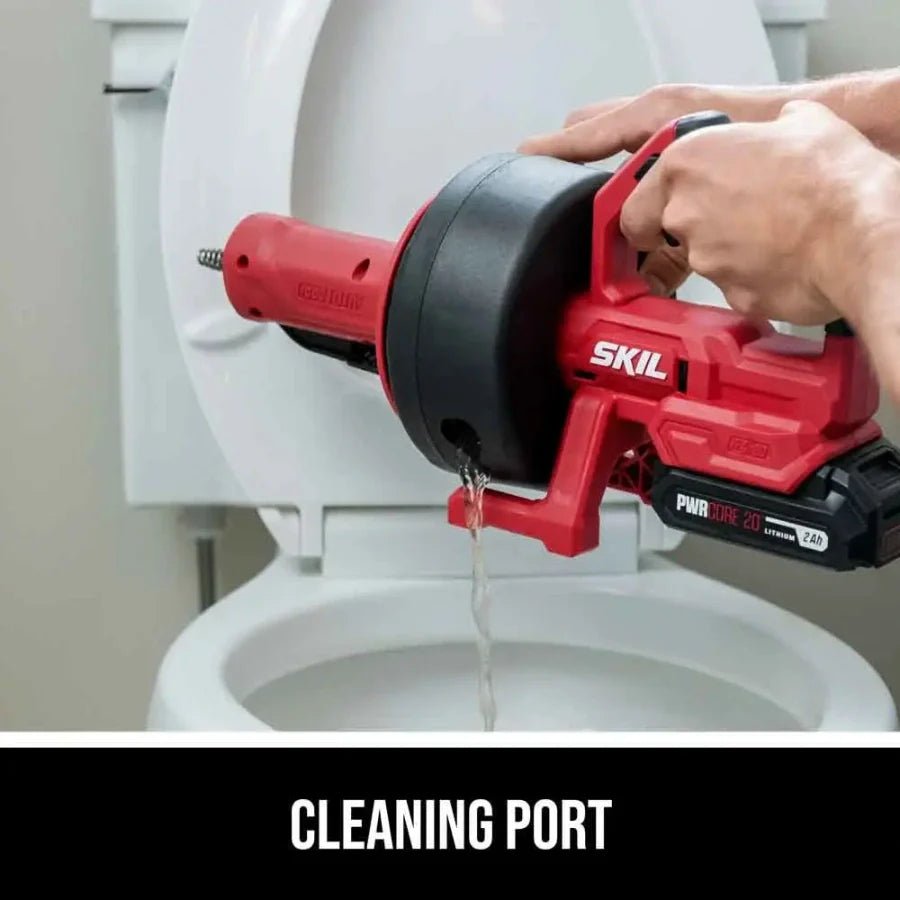 SKIL AU0225D - 11 Power Snake Drain Cleaner 12V Kit - Lined Out SKIL AU0225D - 11 Power Snake Drain Cleaner 12V KitDrain Openers