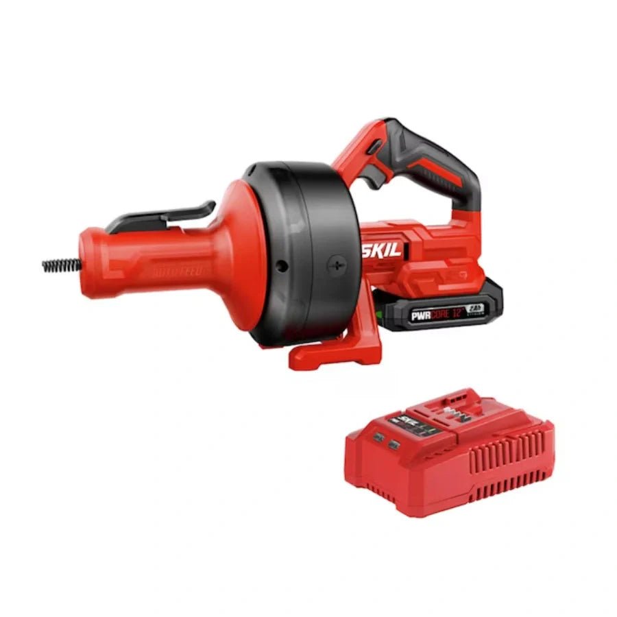 SKIL AU0225D - 11 Power Snake Drain Cleaner 12V Kit - Lined Out SKIL AU0225D - 11 Power Snake Drain Cleaner 12V KitDrain Openers