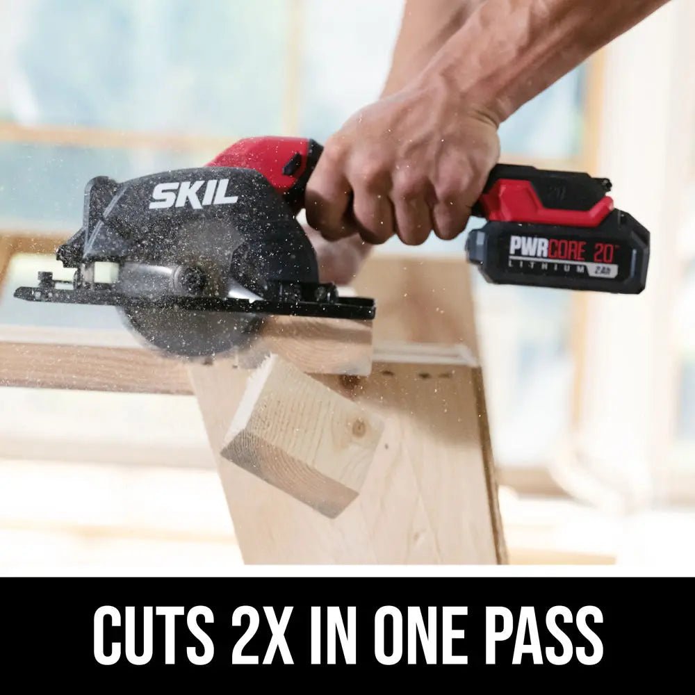 SKIL CR5435B - 00 PWR CORE 20™ 20 - Volt Brushless Cordless 4 - 1/2" Compact Circular Saw (Tool Only) - Lined Out SKIL CR5435B - 00 PWR CORE 20™ 20 - Volt Brushless Cordless 4 - 1/2" Compact Circular Saw (Tool Only)Handheld Circular Saws